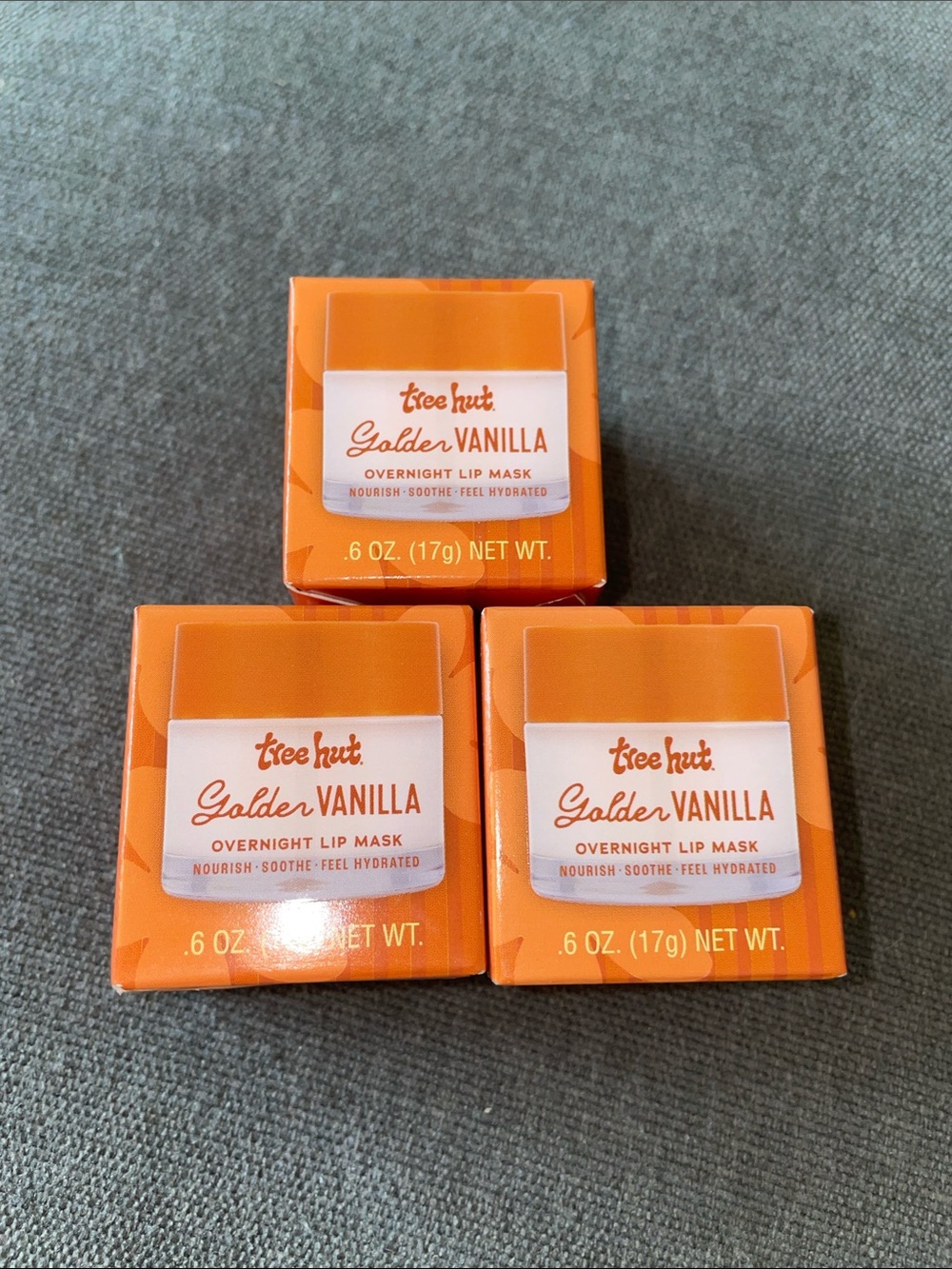 Tree Hut Golden Vanilla Overnight Lip Mask - Orange
